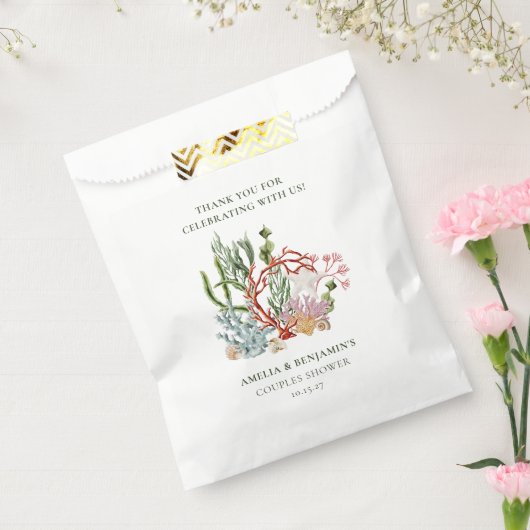 Unterwasserkorallen Muscheln Paare Dusche Geschenktütchen (Versiegelt)