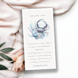 Unterwasserkrebskoralle, jedes Alter Geburtstag Dankeskarte