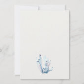 Unterwasserkrebskoralle jedes Alter Geburtstag Ein Dankeskarte (Rückseite)