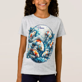 Unterwasserkunst von Fischen & Korallen in Acrylfa T-Shirt