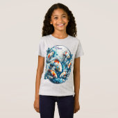 Unterwasserkunst von Fischen & Korallen in Acrylfa T-Shirt (Vorne ganz)