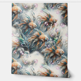 Unterwasserkunst von Fischen & Korallen in Acrylfa Tapete