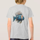 Unterwasserkunst von Fischen & Korallen in Acrylfa Tri-Blend Shirt (Rückseite)