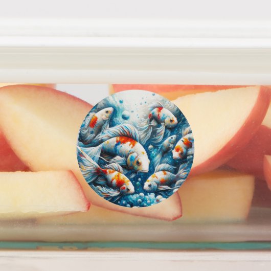 Unterwasserkunst von Fischen & Korallen in Acrylic Etiketten (Befestigt)