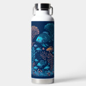 Unterwasserlandschaft farbenfrohe Fische und Koral Trinkflasche (Vorderseite)