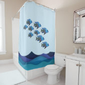 Unterwasserlandschaft mit Fisch Duschvorhang (Beispiel)