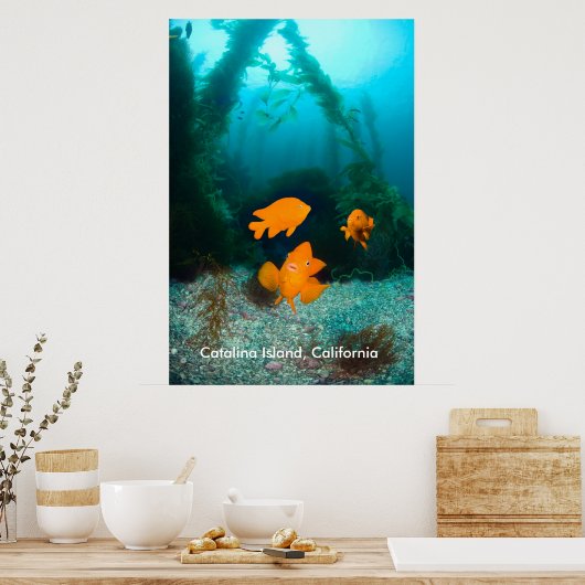 Unterwasserlandschaft Poster (Küche)