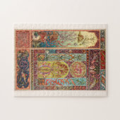 Unterwasserleben, Jugendstil-Aquarium Puzzle (Horizontal)