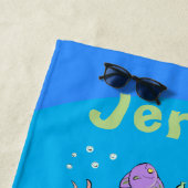 Unterwasserleben lustiger Cartoon Strandtuch (Beispiel)