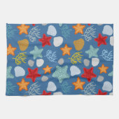 Unterwasserleben-Muster Geschirrtuch (Horizontal)