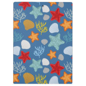 Unterwasserleben-Muster Klemmbrett (Rückseite)