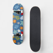 Unterwasserleben-Muster Skateboard (Vorderseite)
