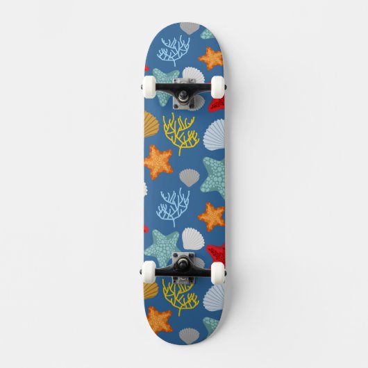 Unterwasserleben-Muster Skateboard (Vorderseite)
