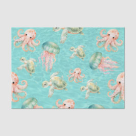 Unterwasserleben Seidenpapier