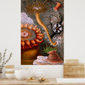 Unterwasserleben vier von zehn poster (Küche)