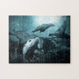 Unterwasserleben vor Herausforderungen Puzzle