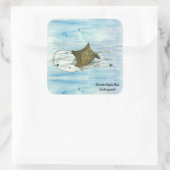 Unterwassermantel Quadratischer Aufkleber (Tasche)