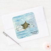 Unterwassermantel Quadratischer Aufkleber (Umschlag)