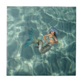 Unterwassermeerjungfrau Fliese (Vorderseite)