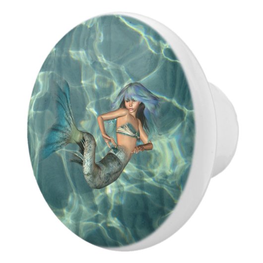 Unterwassermeerjungfrau Keramikknauf (Rechts)