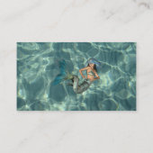 Unterwassermeerjungfrau Visitenkarte (Rückseite)
