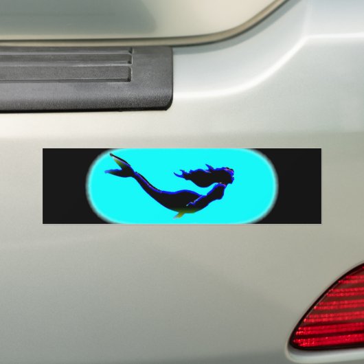 Unterwassermeerjungfrauschwimmen Autoaufkleber (Auf Auto)
