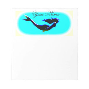 Unterwassermeerjungfrauschwimmen Notizblock