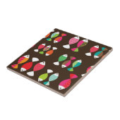 Unterwassermuster 2 der abstrakten retro Fische Fliese (Seite)