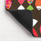 Unterwassermuster 2 der abstrakten retro Fische Mousepad (Ecke)