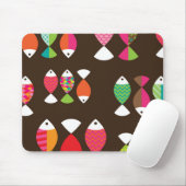 Unterwassermuster 2 der abstrakten retro Fische Mousepad (Mit Mouse)