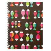 Unterwassermuster 2 der abstrakten retro Fische Notizblock (Vorderseite)