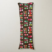 Unterwassermuster 2 der abstrakten retro Fische Seitenschläferkissen (Vorderseite Vertikal)