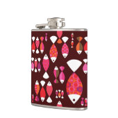 Unterwassermuster der abstrakten retro Fische Flachmann (Links)