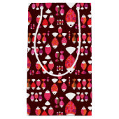 Unterwassermuster der abstrakten retro Fische Kleine Geschenktüte (Vorderseite)