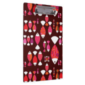 Unterwassermuster der abstrakten retro Fische Klemmbrett (Rechts)