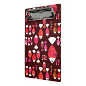 Unterwassermuster der abstrakten retro Fische Mini Klemmbrett (Gewinkelt2)