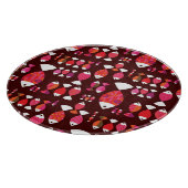 Unterwassermuster der abstrakten retro Fische Schneidebrett (Ecke)