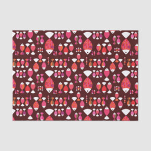 Unterwassermuster der abstrakten retro Fische Seidenpapier