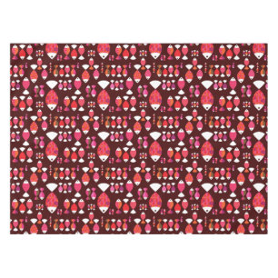 Unterwassermuster der abstrakten retro Fische Tischdecke