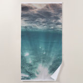 Unterwasserozean-Meer bewegt Strandtuch (Vorderseite)