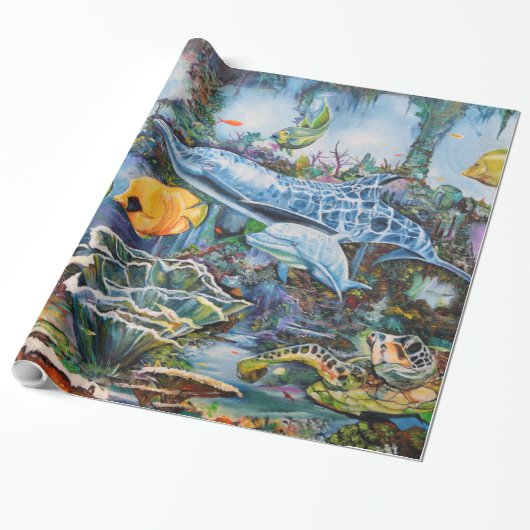 UnterwasserPackpapier 27 Geschenkpapier (Ungerollt)