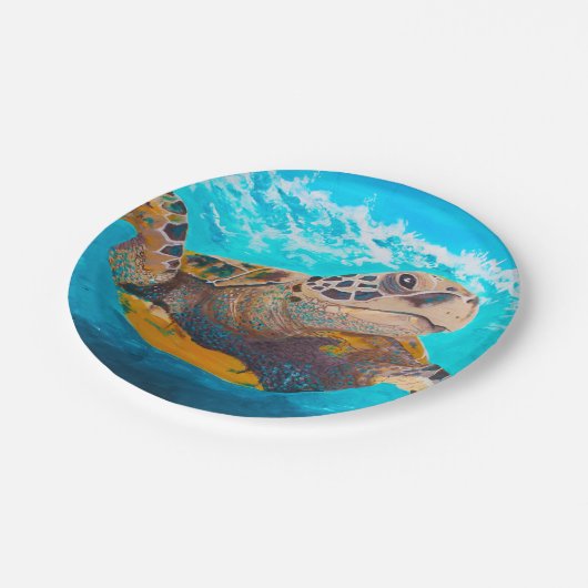 Unterwasserpapier-Teller Pappteller (Schrägansicht)