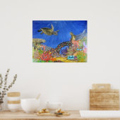 Unterwasserparadies Poster (Küche)