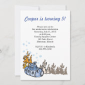 UnterwasserParty Einladung (Vorderseite)