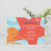 UnterwasserParty laden ein Einladung (Stehend Vorderseite)