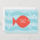 UnterwasserParty laden ein Einladung (Rückseite)