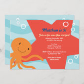 UnterwasserParty laden ein Einladung (Vorne/Hinten)