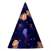 Unterwasserqualle: helles Muster. Partyhütchen (Rückseite)