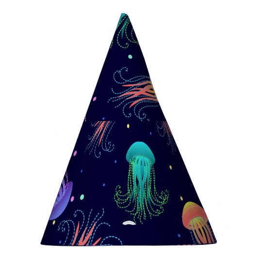 Unterwasserqualle: helles Muster. Partyhütchen (Rechts)