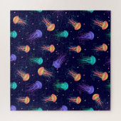 Unterwasserqualle: helles Muster. Puzzle (Horizontal)